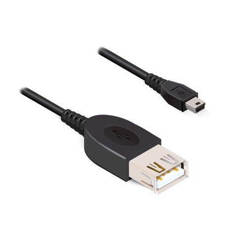 Cabo Mini USB Macho para USB 2.0 Femea - 0,5 Metro Comtac 9239