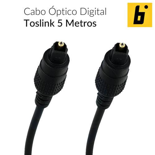 Cabo Óptico Digital Toslink 5 Metros