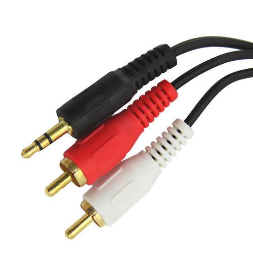 Cabo P2 Stereo + 2 Rca 3 Mts