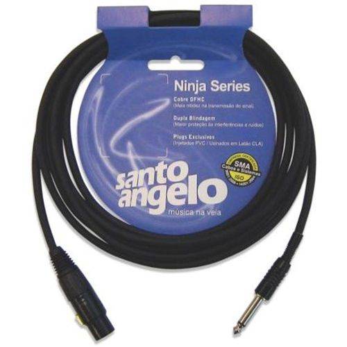 Cabo para Microfone 30ft 9.15m Ninja Hg Santo Angelo
