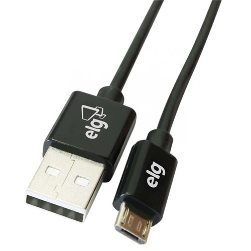 Cabo para Recarga Micro USB 1,8M ELG M518 Sortido