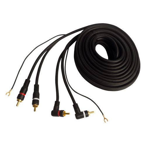Cabo Rca 5 M 5 Mm Series 200 C/ Conector 90 Graus Technoise