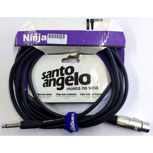 Cabo Santo Ângelo Ninja Hg P/ Microfone 15ft 4,57m P10/xlr