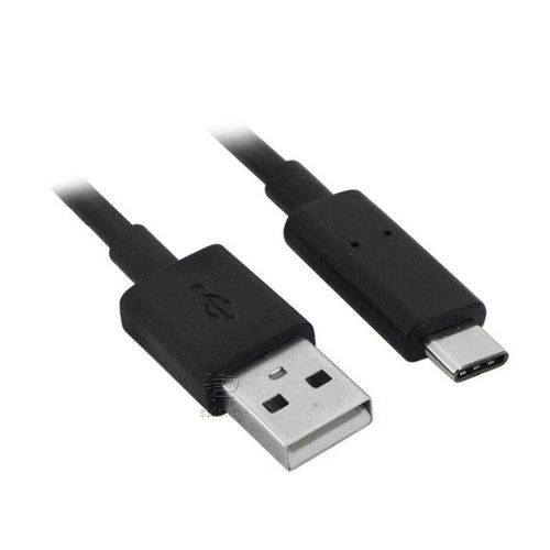 Cabo USB 3.1 Type C Preto para USB 1 Metro Universal Exbom