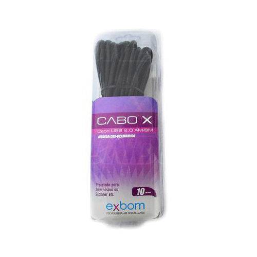 Cabo USB 10 Metros 2.0 AM/BM / Projetado para Impressora e Scanner