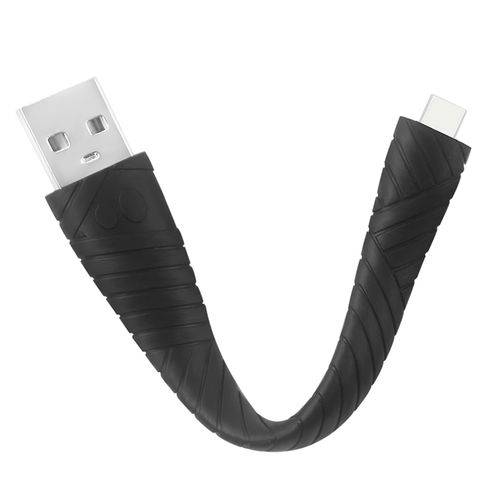 Cabo USB a M X Micro USB 12 Cm Silicone Flexivel (MI012B) - Geonav