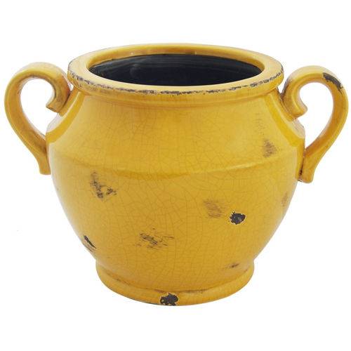 Cachepot de Cerâmica Amarela I