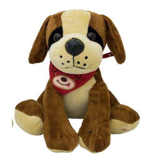 Cachorro de Pelúcia Amigo Tuli 3 Cores (Marrom, Bege, Branco) - Bbr Toys