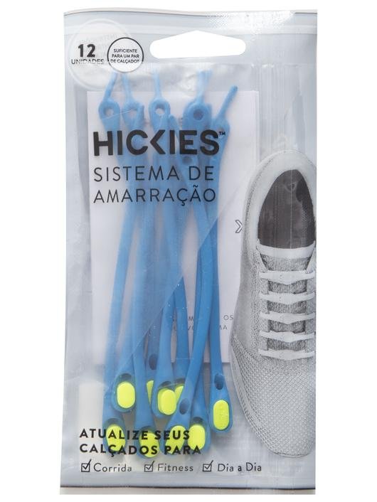 Cadarço Elástico Hickies Azul / Amarelo 366001