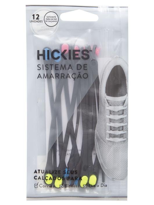 Cadarço Elástico Hickies Preto / Colorido 375001
