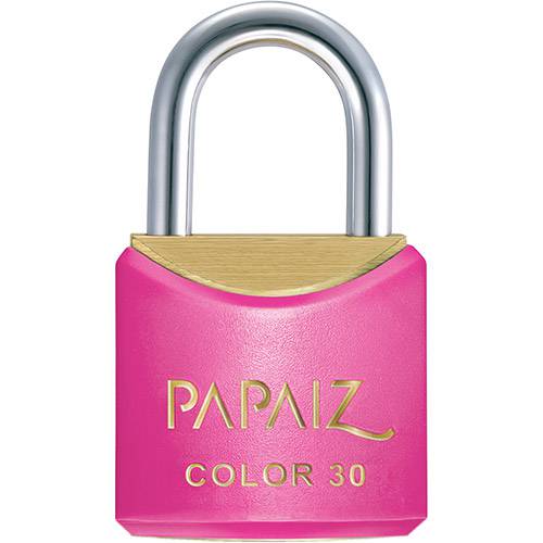 Cadeado Color Line 30mm Rosa Papaiz