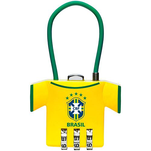Cadeado SM com Segredo Futebol - Brasil CBF - Pado