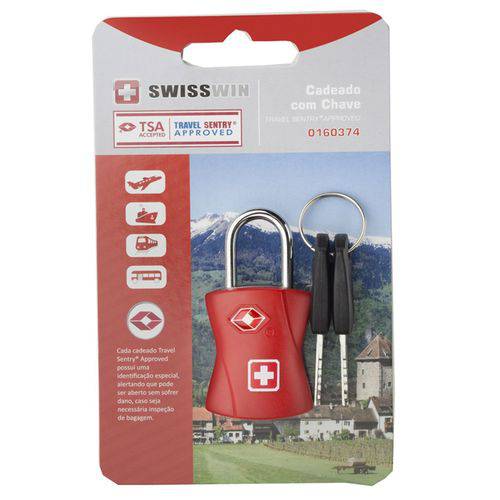 Cadeado Swisswin TSA com Chave