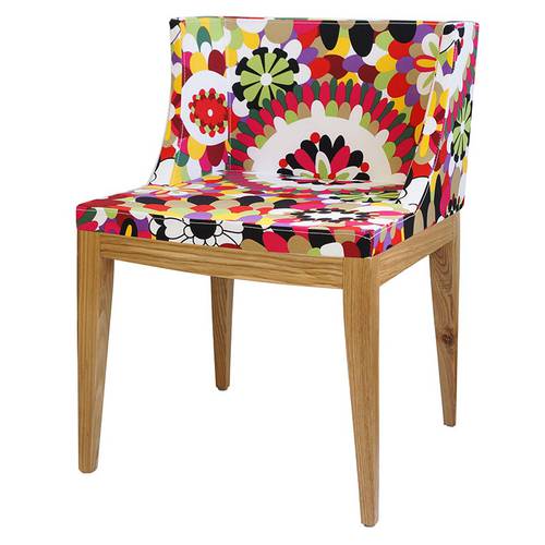 Cadeira 1135 Madeira Clara/Tecido Floral B Ór Design