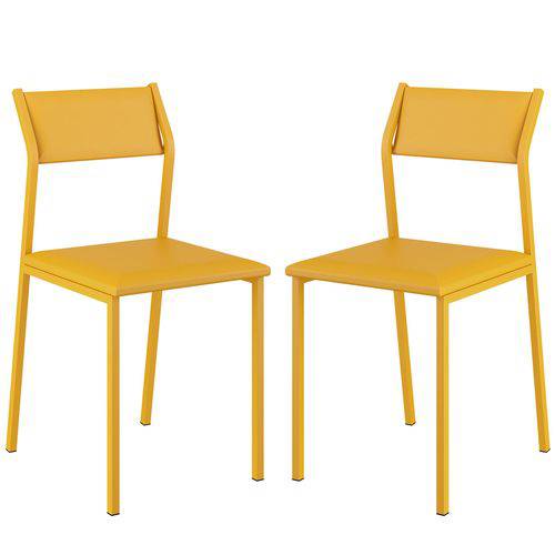 Cadeira 1709 Color UV 02 Unidades Amarelo Ouro Carraro