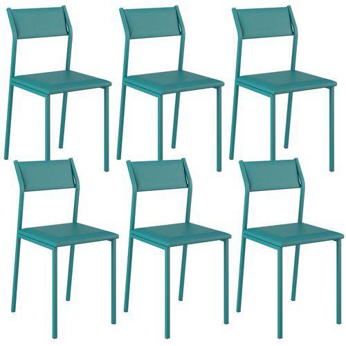 Cadeira 1709 Color Uv 06 Unidades Turquesa Carraro