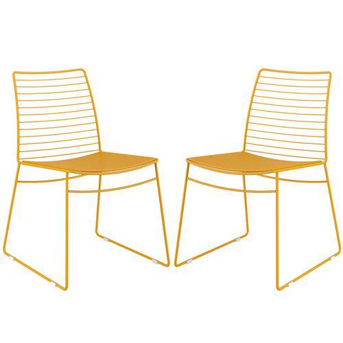 Cadeira 1712 Color Uv 02 Unidades Amarelo Ouro Carraro