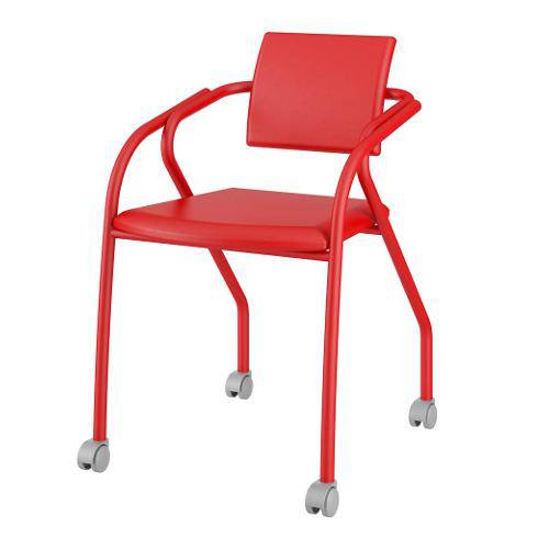 Cadeira 1713 Cor Vermelha com Napa Vermelha