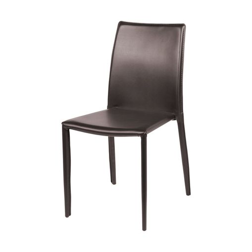 Cadeira Alba Marrom Aço e Couro OR Design 4401