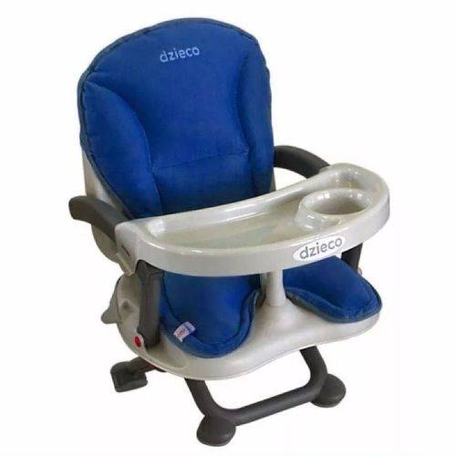 Cadeira Alimentação Portátil Bebê Galzerano Zyce Dzieco Acolchoado Azul