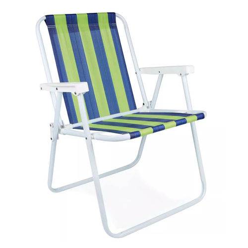 Cadeira Alta Aço Verde e Azul Marinho – MOR