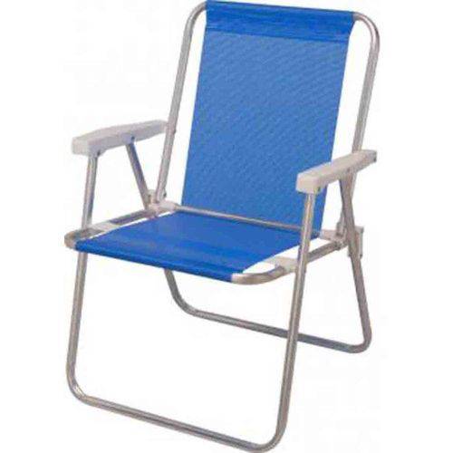 Cadeira Alta de Alumínio Sannet Azul Mor 2274