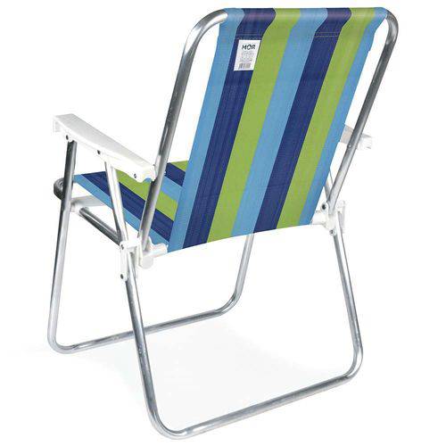 Cadeira Aluminio Preto + Branco 2101/2226 MOR