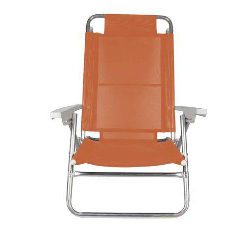 Cadeira Aluminio Reclinável Praia Piscina Sol de Verão Summer Fashion Mor 002115