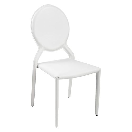 Cadeira Amanda Medalhão Branca Branca