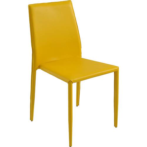 Cadeira Amanda PVC Amarelo - Rivatti