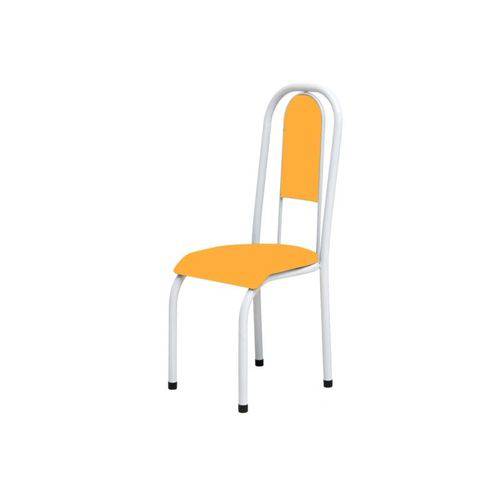 Cadeira Anatômica 0.122 Estofada Branco/laranja - Marcheli