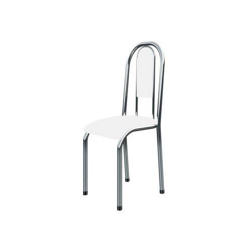 Cadeira Anatômica 0.122 Estofada Cromado/branco - Marcheli