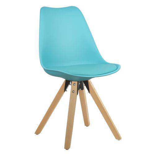 Cadeira Azul Tiffany Charles Eames Modern Soft em PP