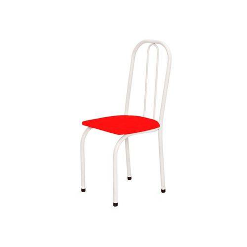 Cadeira Baixa 0.101 Assento Reto Branco/vermelho - Marcheli