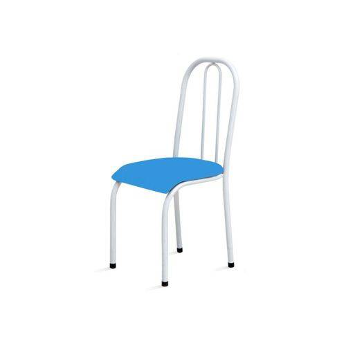 Cadeira Baixa 0.104 Anatômica Branco/azul - Marcheli