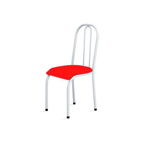 Cadeira Baixa 0.104 Anatômica Branco/vermelho - Marcheli