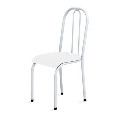 Cadeira Baixa para Cozinha com Assento Anatômico 0.0.104 - Branco - Marcheli