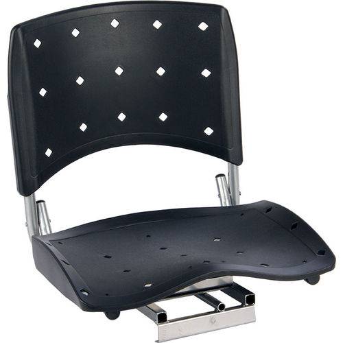 Cadeira Barco Giratória Dobrável com Assento PVC Rígido