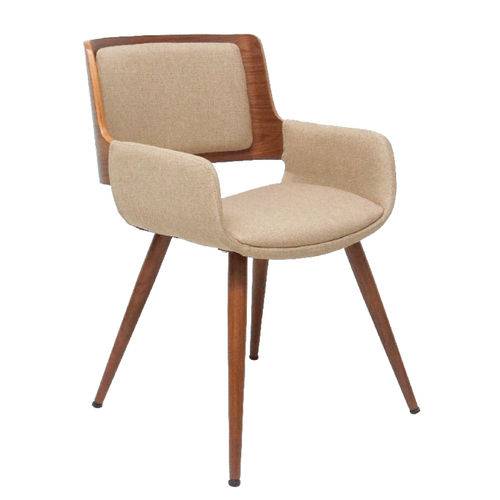 Cadeira Bavaria Linho Bege Original Entrega Byartdesign