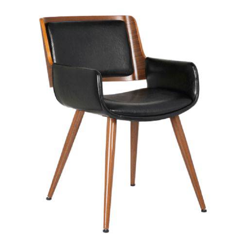 Cadeira Bavaria PU Preto Original Entrega Byartdesign
