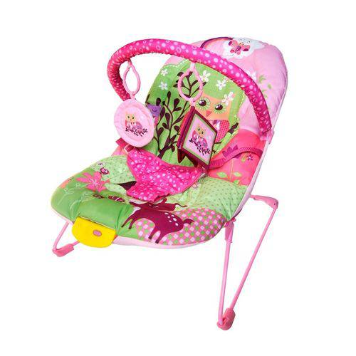 Cadeira Bebê Descanso Vibratória Musical Ballagio - Rosa