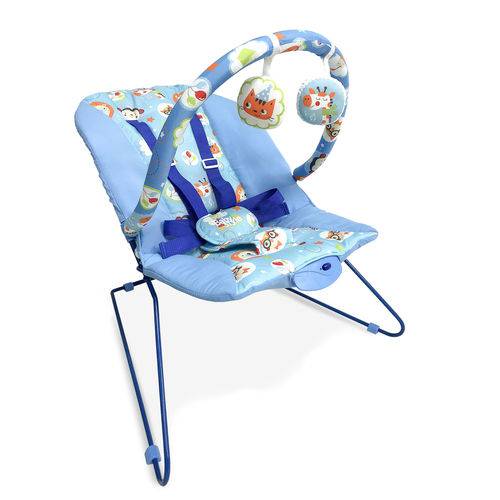 Cadeira Bebê Descanso Vibratória Musical Lite Azul