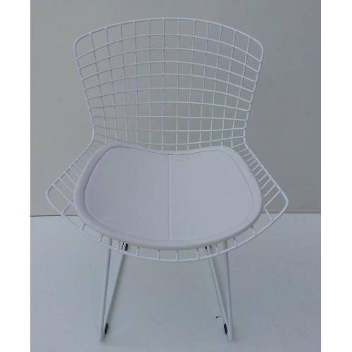 Cadeira Bertoia Pintada Branco Assento Branco - 20028