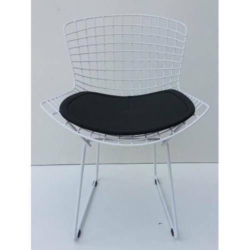 Cadeira Bertoia Pintada Branco Assento Preto - 22067