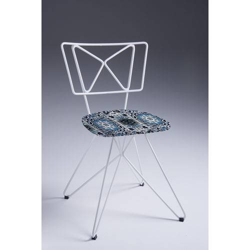 Cadeira Butterfly Cor Azul/Branco - DAFF93-C37-B - Móveis DAF