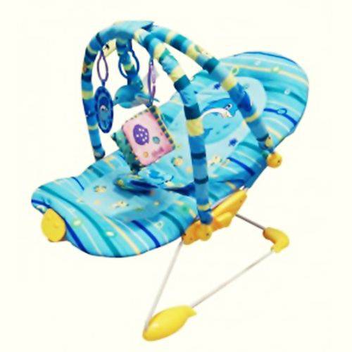 Cadeira Cadeirinha Bebê Descanso Musical Vibratória Ballagio Azul