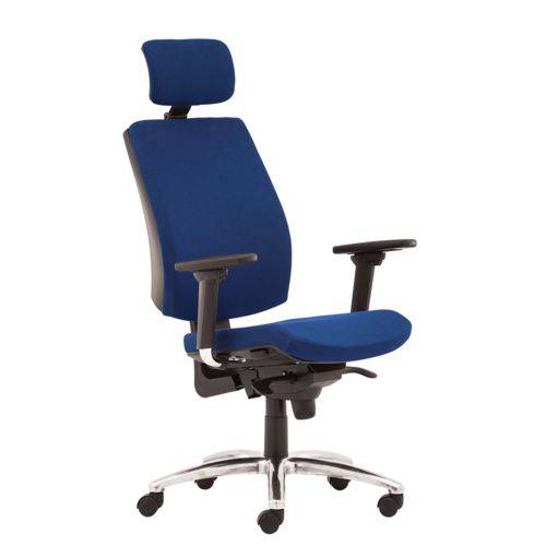 Cadeira Caderode Flute Presidente Premium Mesclado Azul/Preto