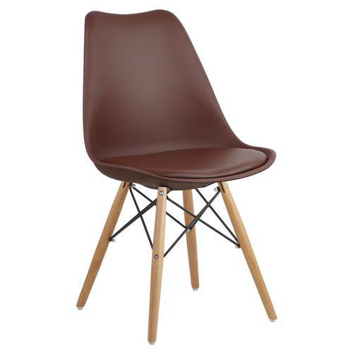 Cadeira Café Charles Eames Dsw Soft Wood em PP