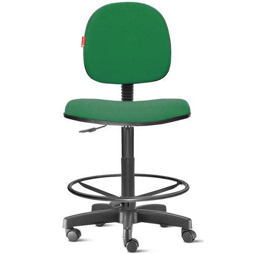 Cadeira Caixa Alta Portaria Recepção Tecido Verde Bandeira Cb32