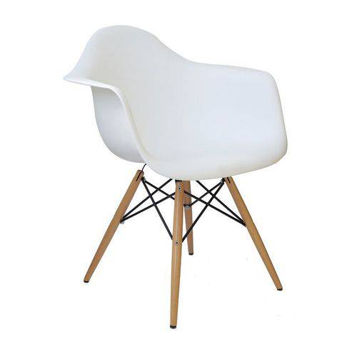 Cadeira Charles Eames C/ Braço Branca